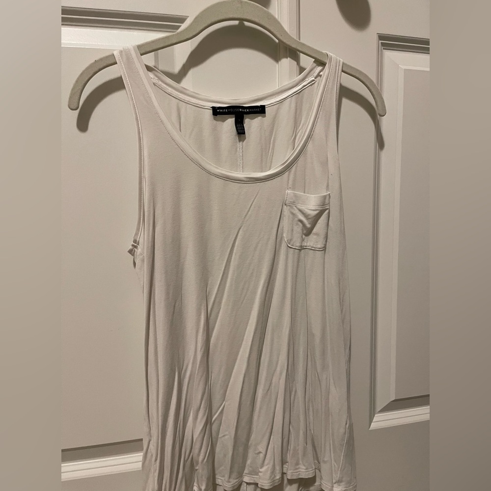 White House Black Market, white dress tank. Size: Small.